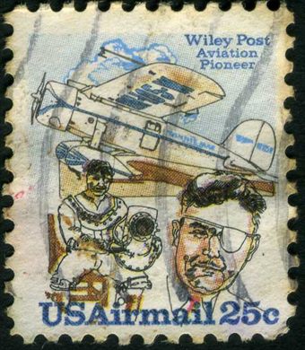 Estados Unidos da America - 1979 - Correio Aereo Wiley Post - 25C