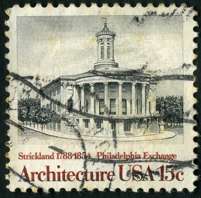 Estados Unidos da America - 1979 - Arquitetura Philadelphia Exchange - 15C