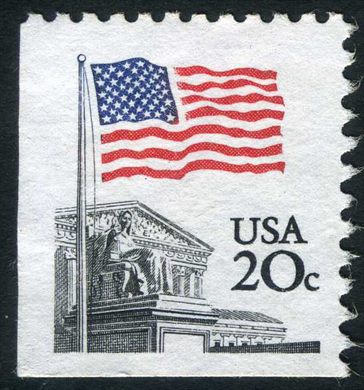 Estados Unidos da America - 1981 - Bandeira sobre Supremo Tribunal - 20C