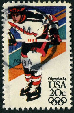 Estados Unidos da America - 1984 - Olimpiadas Sarajevo Hoquei no Gelo - 20C