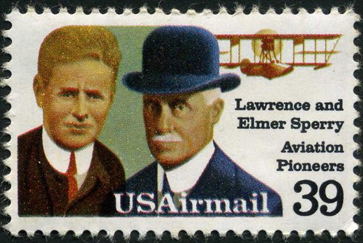 Estados Unidos da America - 1985 - Correio Aereo Lawrence e Elmer Sperry - 39C