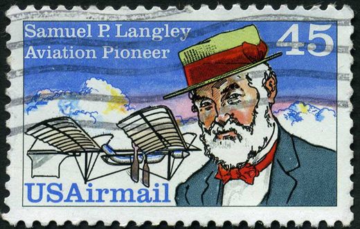Estados Unidos da America - 1988 - Correio Aereo Samuel P Langley - 45C