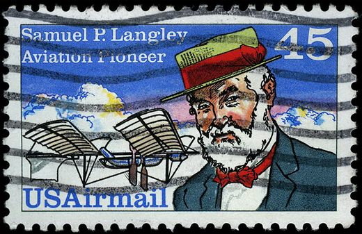 Estados Unidos da America - 1988 - Correio Aereo Samuel P Langley - 45C
