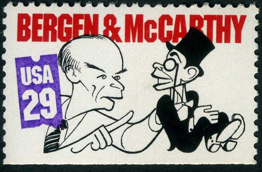 Estados Unidos da America - 1991 - Comediantes Bergen e McCarthy - 29C