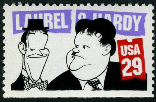 Estados Unidos da America - 1991 - Comediantes Laurel e Hardy - 29C
