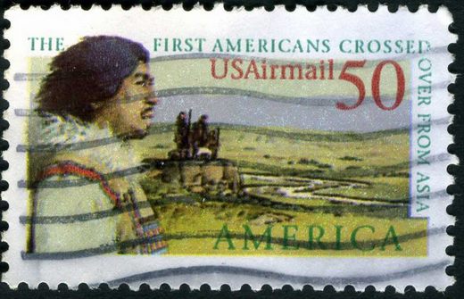 Estados Unidos da America - 1991 - America Pre-Colombiana Estreito de Bering - 50C Airmail