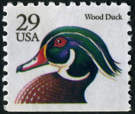 Estados Unidos da America - 1991 - Flora e Fauna Pato Carolino - 29C