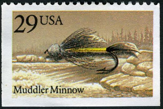 Estados Unidos da America - 1991 - Moscas de Pesca Muddler Minnow - 29C