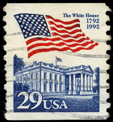 Estados Unidos da America - 1992 - Bicentenario Casa Branca e Bandeira - 29C