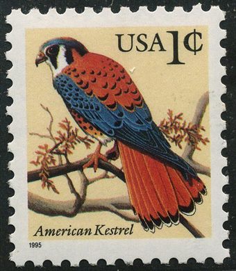 Estados Unidos da America - 1995 - Flora e Fauna Falcao Americano - 1C