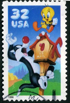 Estados Unidos da America - 1998 - Looney Tunes Sylvester e Tweety - 32C