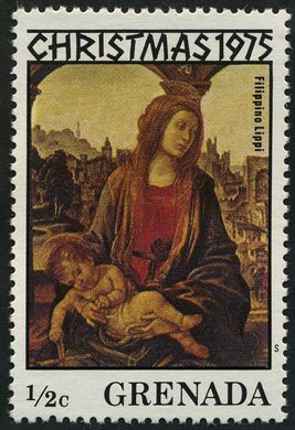 Granada - 1975 - Natal - Madona e Menino Filippino Lippi - 0.5C