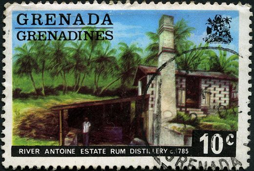 Granadinas de Granada - 1975 - Vistas das Granadinas - River Antoine Estate Rum Distillery - 10C