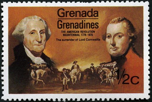 Granadinas de Granada - 1976 - Bicentenario da Revolucao Americana - Rendicao de Lord Cornwallis - 0.5C