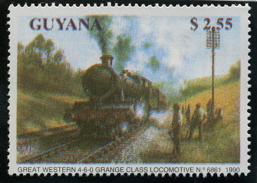 Guiana - 1990 - Locomotivas a Vapor - Liner Class A34 Glen Nevis - 2.55D