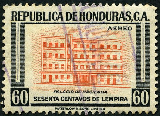 Honduras - 1956 - Edificios - Palacio da Fazenda - 60C