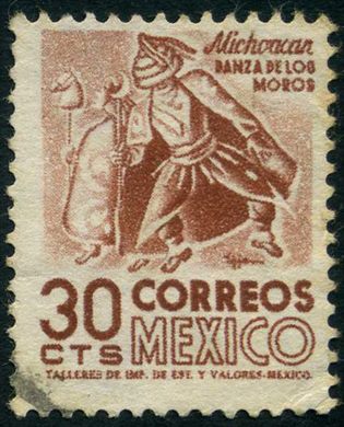 Mexico - 1950 - Arquitetura e Arqueologia Michoacan - 30C