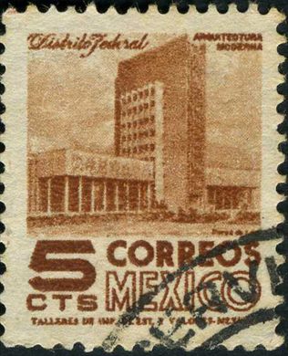 Mexico - 1950 - Arquitetura e Arqueologia Distrito Federal - 5C