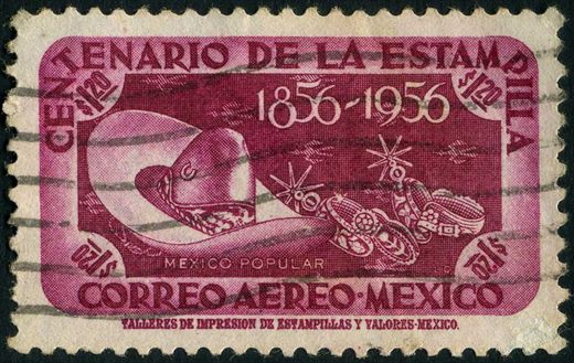 Mexico - 1956 - Centenario de la Estampilla Mexico Popular - 1.20P