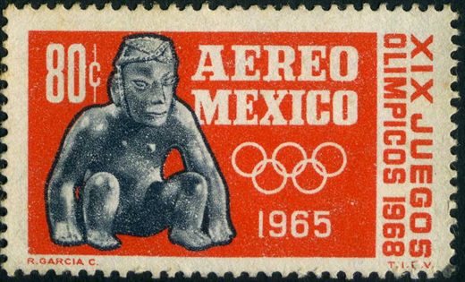 Mexico - 1965 - XIX Juegos Olimpicos 1968 - 80C