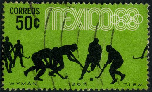 Mexico - 1967 - Mexico 68 Hoquei em Campo - 50C