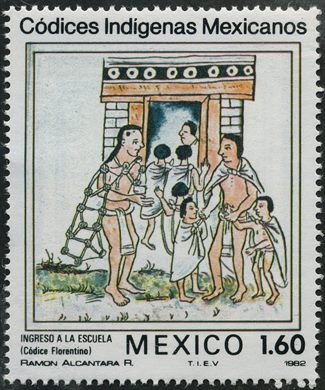 Mexico - 1982 - Codices Indigenas Mexicanos Ingreso a la Escuela - 1.60P