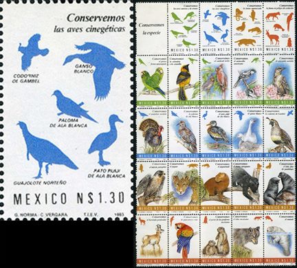 Mexico - 1993 - Conservemos a Especie Aves Cinegeticas - 1.30NP