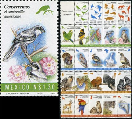 Mexico - 1993 - Conservemos a Especie Sastrecillo Americano - 1.30NP