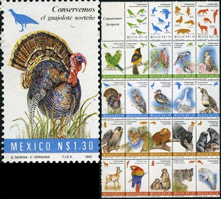 Mexico - 1993 - Conservemos a Especie Guajolote Nortenho - 1.30NP