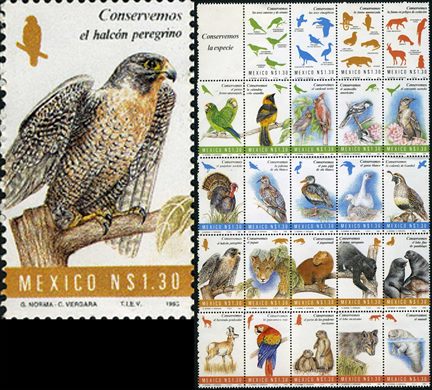 Mexico - 1993 - Conservemos a Especie Halcon Peregrino - 1.30NP