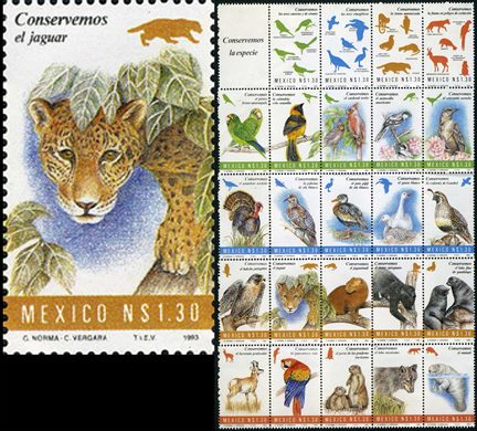 Mexico - 1993 - Conservemos a Especie Jaguar - 1.30NP