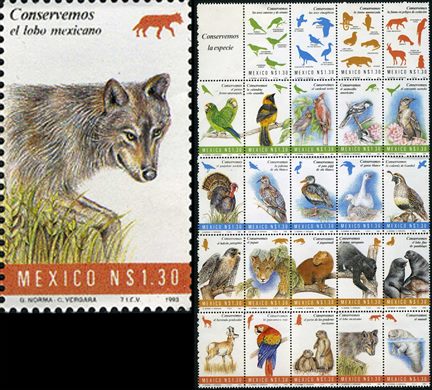 Mexico - 1993 - Conservemos a Especie Lobo Mexicano - 1.30NP