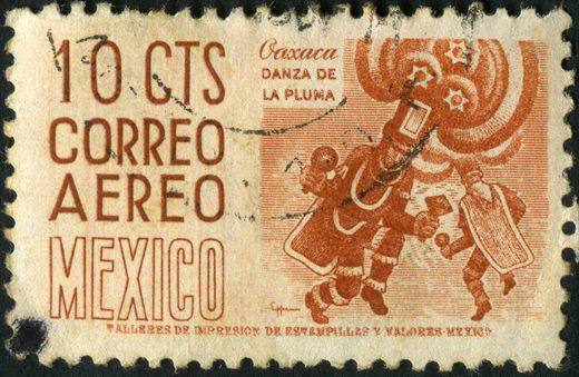 Mexico - Sem Data - Correo Aereo Oaxaca Danza de la Pluma - 10C
