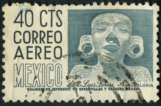 Mexico - Sem Data - Correo Aereo San Luis Potosi Arqueologia - 40C