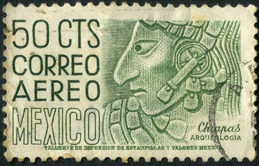 Mexico - Sem Data - Correo Aereo Chiapas Arqueologia - 50C