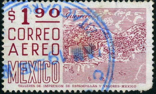 Mexico - Sem Data - Correo Aereo Guerrero - 1.90P