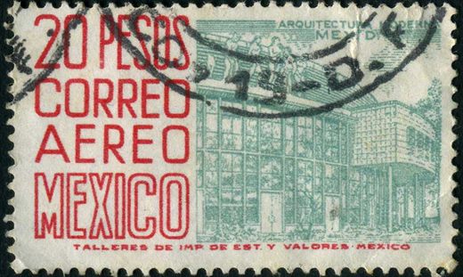 Mexico - Sem Data - Correo Aereo Arquitectura Moderna - 20P