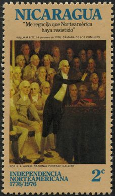 Nicaragua - 1975 - Independencia Norteamericana William Pitt - 2C