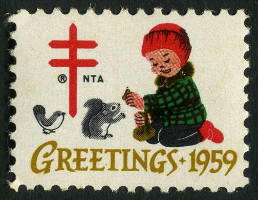 NTA (EUA) - 1959 - Selo de Natal Greetings - Sem Valor