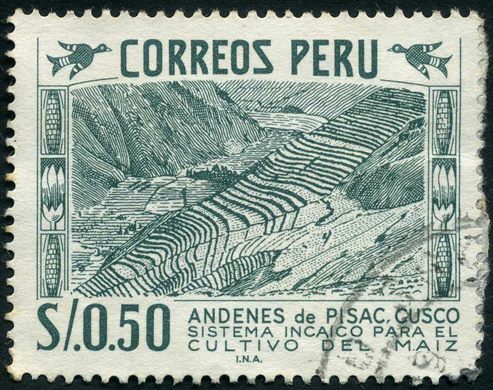 Peru - 1952 - Andenes de Pisac - 0.50S
