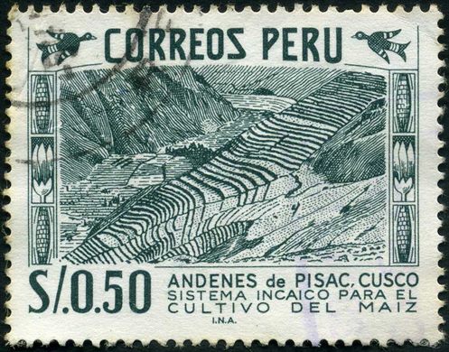 Peru - 1952 - Andenes de Pisac - 0.50S
