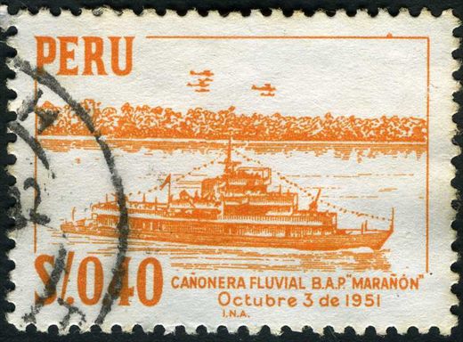 Peru - 1952 - Canonera BAP Maranon - 0.40S
