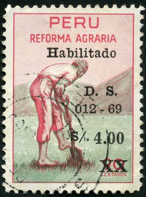 Peru - 1969 - Reforma Agraria Habilitado - 4S