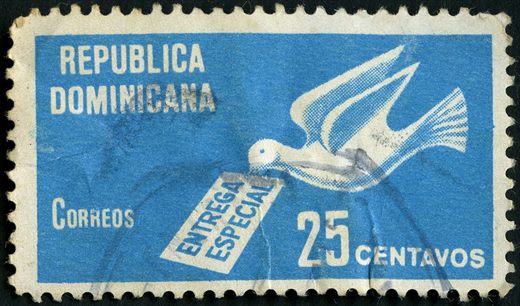 Republica Dominicana - Sem Data - Entrega Especial Pomba - 25C