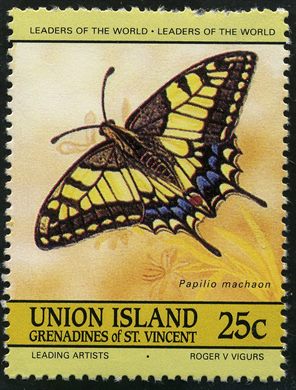 Sao Vicente e Granadinas (Ilha da Uniao) - 1985 - Borboletas Papilio machaon - 25C