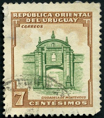 Uruguai - 1954 - Ciudadela de Montevideo - 7C