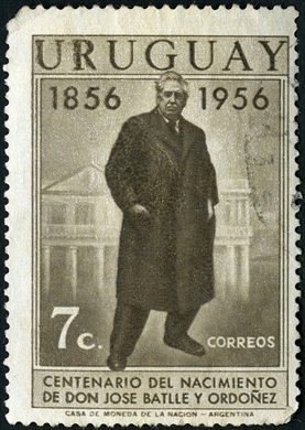 Uruguai - 1956 - Centenario Batlle y Ordonez - 7C