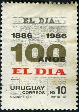 Uruguai - 1986 - Centenario El Dia - 10NS