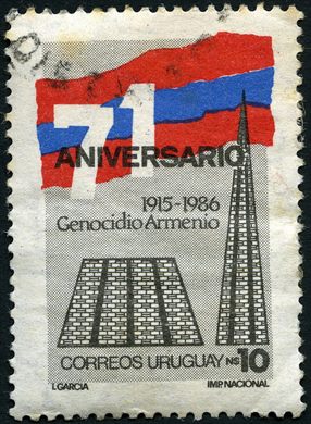 Uruguai - 1986 - Genocidio Armenio - 10NS