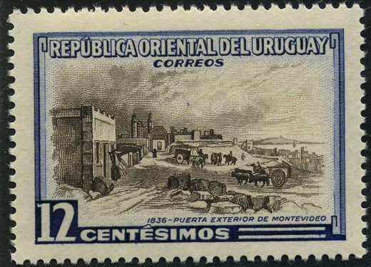 Uruguai - Sem Data - Puerta Exterior Montevideo 1836 - 12C